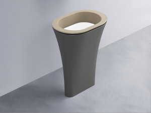 AMLA65-AV+AMPILO-BL+AMCOLO-CM Раковина Amedeo Ovale отдельностоящая cielo Enjoy + Amedeo
