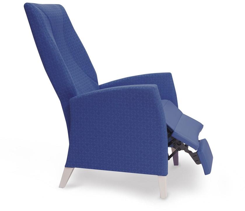 PIAVAL Кресло из ткани в современном стиле с высокими подлокотниками и подставкой для ног Fandango | health & care 79-62/3rp - Вид №4