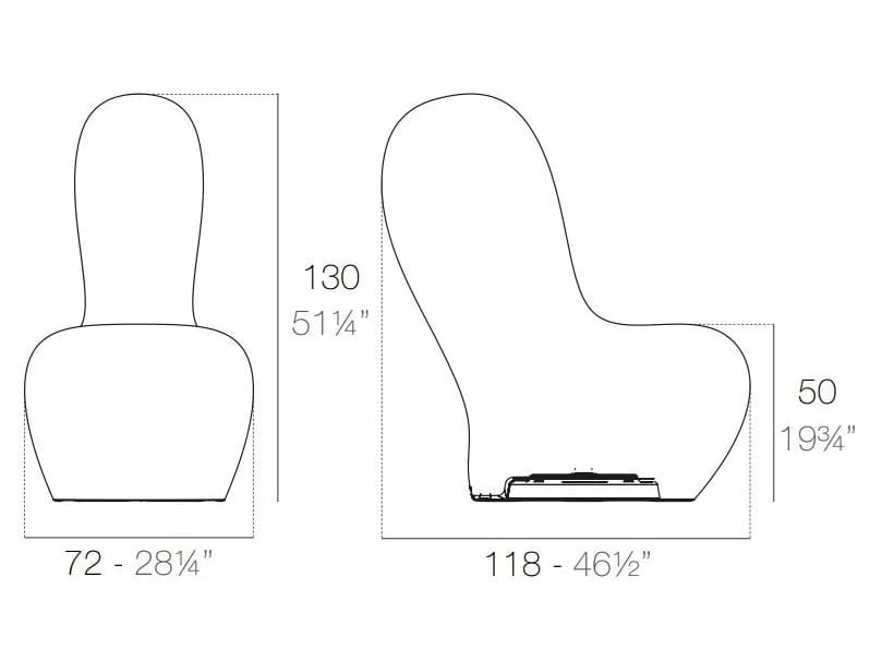 Кресло / напольный светильник Vondom Sabinas ARCH-00125695 - Вид №4