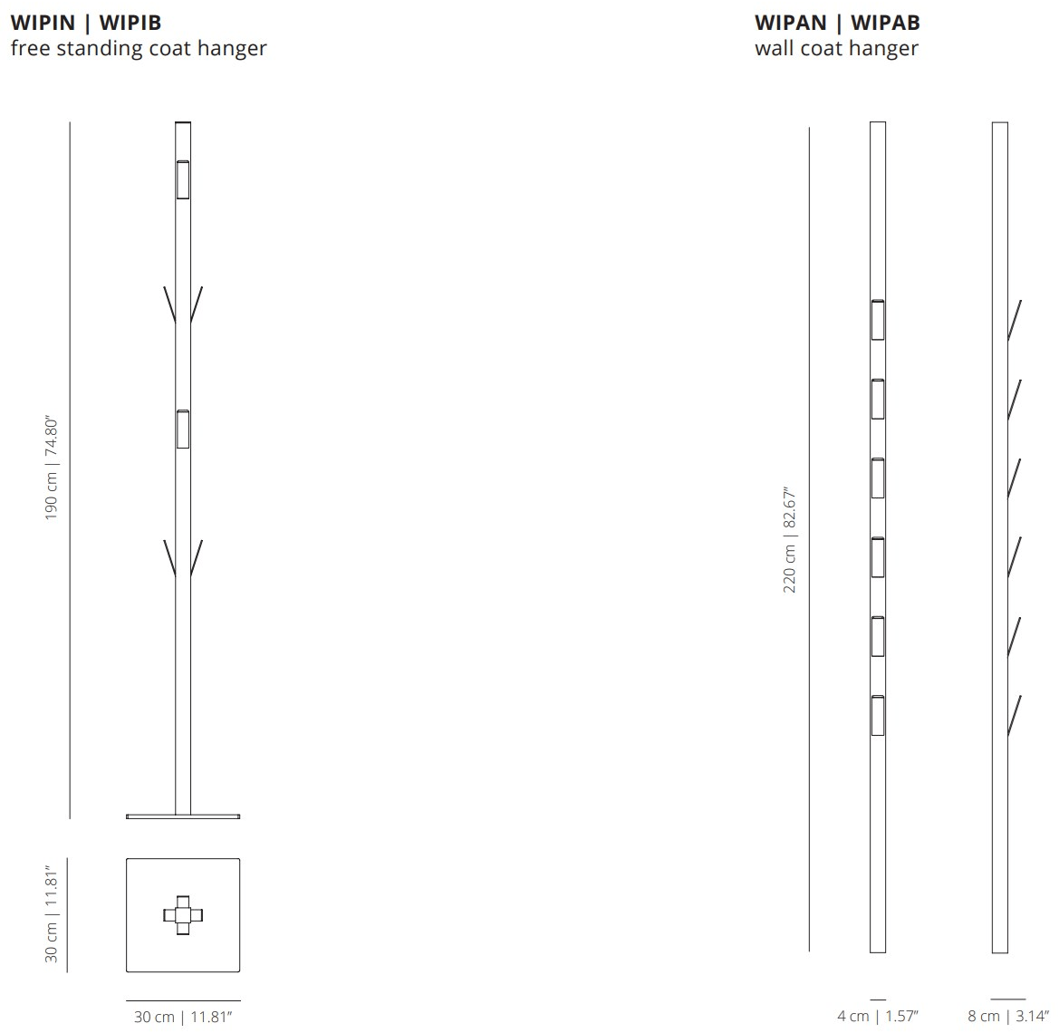 Viccarbe Стальная вешалка Window Wipi/a-n | wipi/a-b Wipi/a-n ~ wipi/a-b - Вид №7