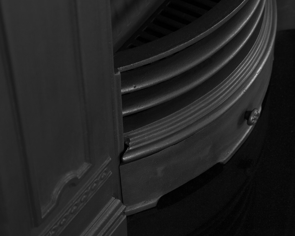 RX135 Большой комбинированный камин из чугуна в викторианском стиле Сarronheating  - Вид №6