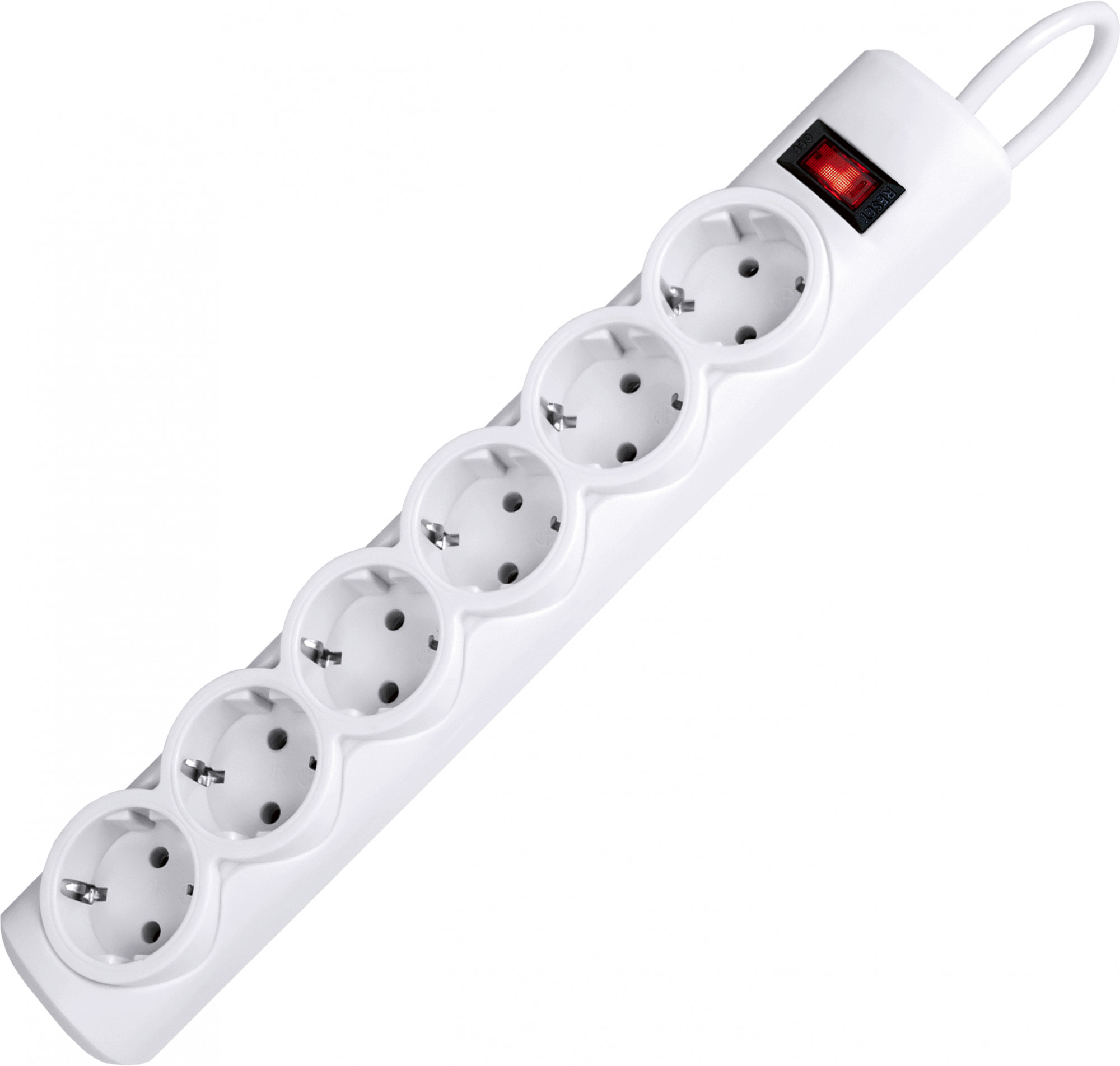 99490 Surge protector dfs 153 3m, white, 6 outlets Defender Santreyd 
