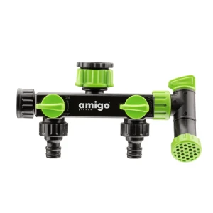 Двойник Amigo 79818 для шлангов 19 мм с кранами 89423449