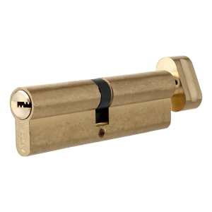 Цилиндр Apecs SM-90-C-G, 45x45 мм, ключ/вертушка, цвет золото