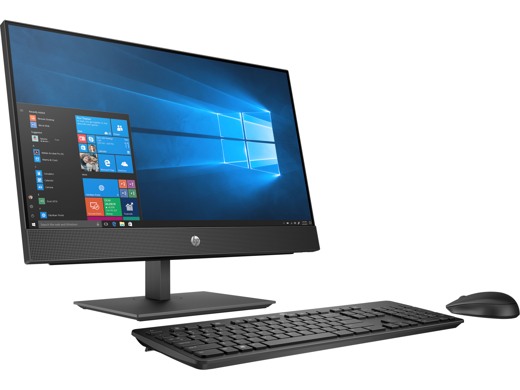 7PG48EA#ACB proone 440 g5 aio 23.8"(1920x1080 ips)/intel core i7 9700t(2ghz)/8192mb/256pcissdgb/dvdrw/wifi/war 1y/w10pro + displayport , adjust stand HP Santreyd  - Вид №2