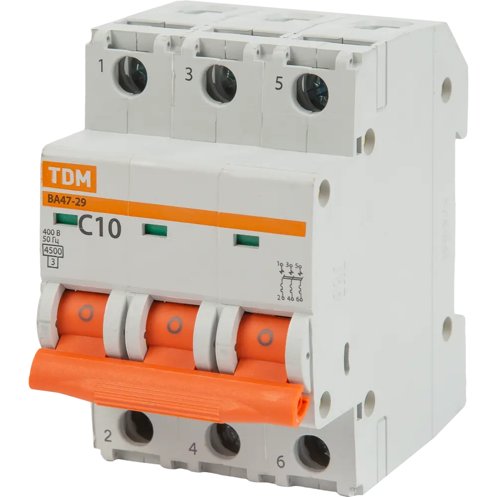Автоматический выключатель TDM Electric ВА47-29 3P для защиты электросети 84399517 STLM-0049290
