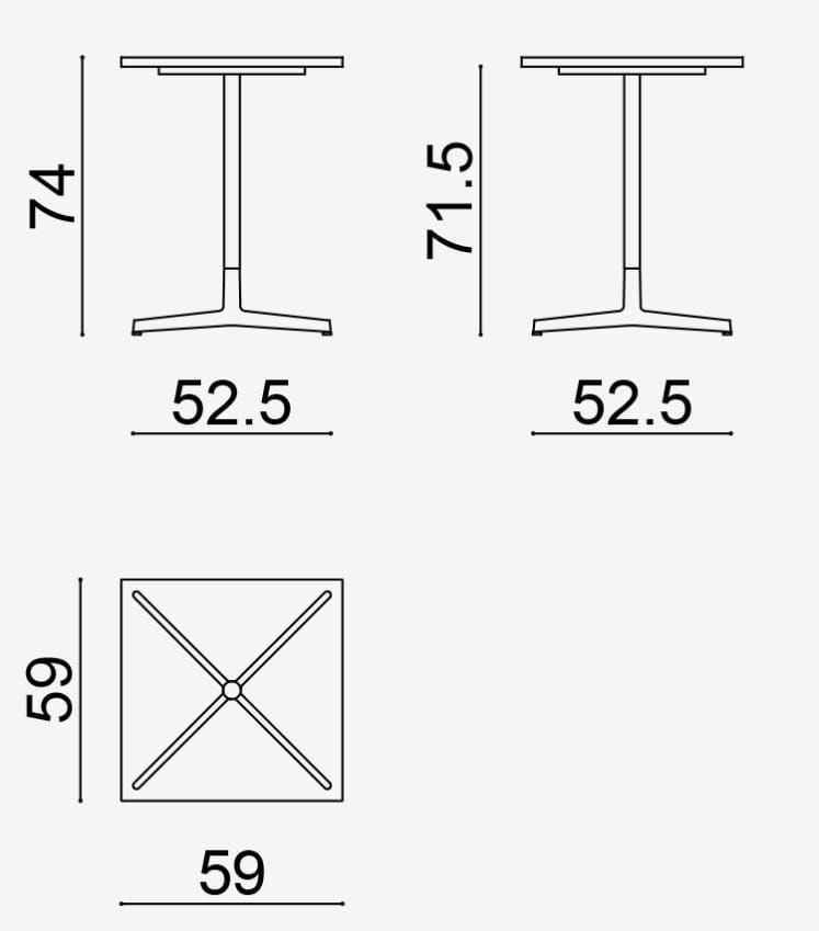 Стол со спицами Arper Wim ARCH-00041896 - Вид №29