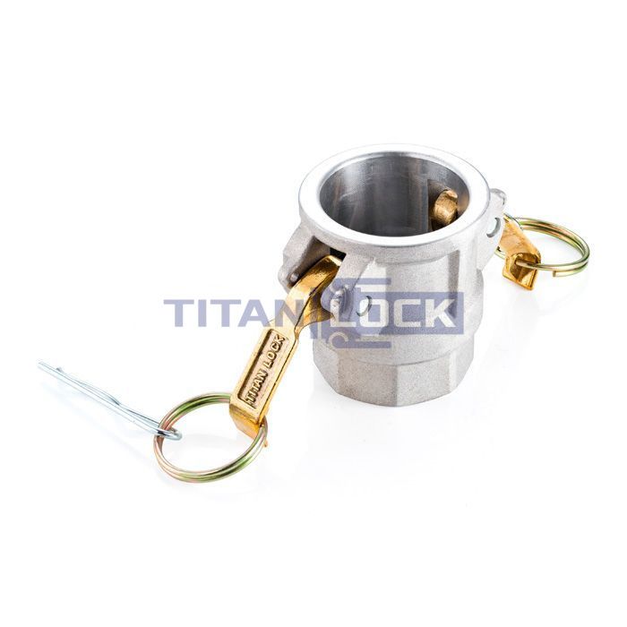 Камлок алюминиевый тип D серия "EcoLine" розетка, внутр. резьба BSP 2", TL200DAL-EL TITAN LOCK  - Вид №2