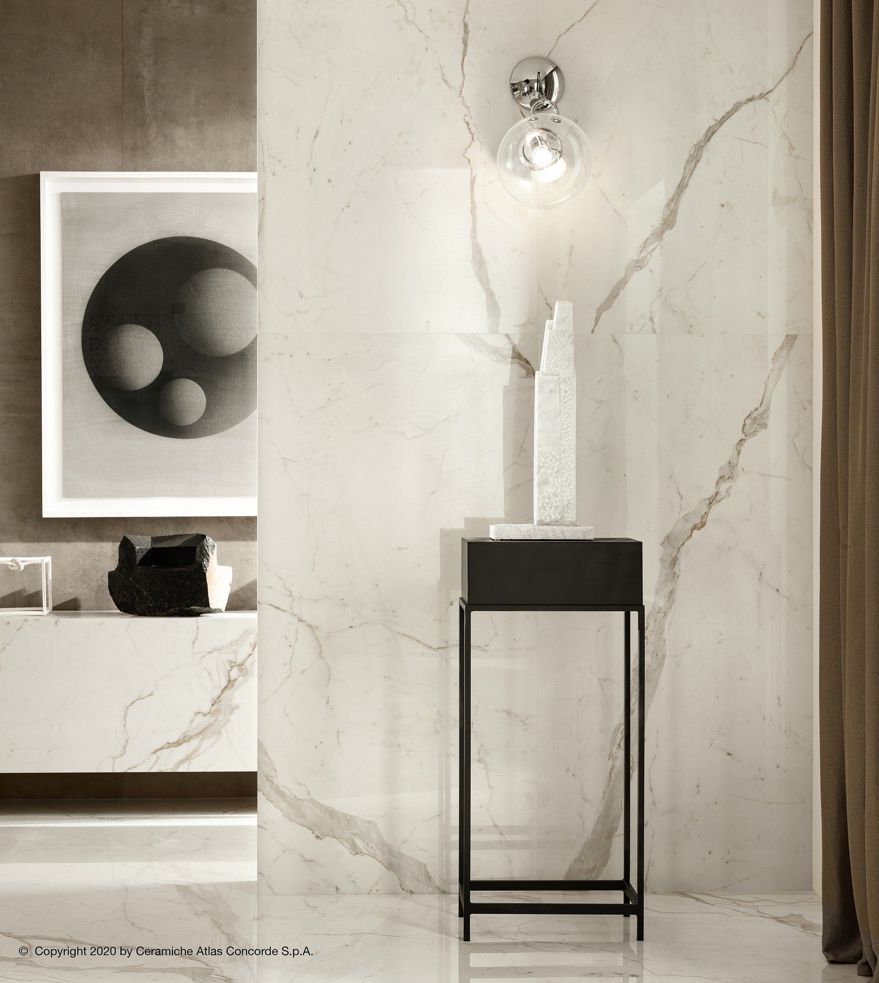 Пол из керамогранита с мраморным эффектом Atlas Concorde Marvel Shine ARCH-00045897 - Вид №10