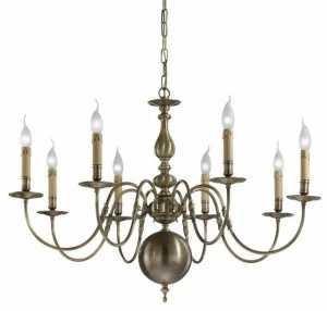 Possoni Illuminazione Антикварная бронзовая люстра Flemish 507/8