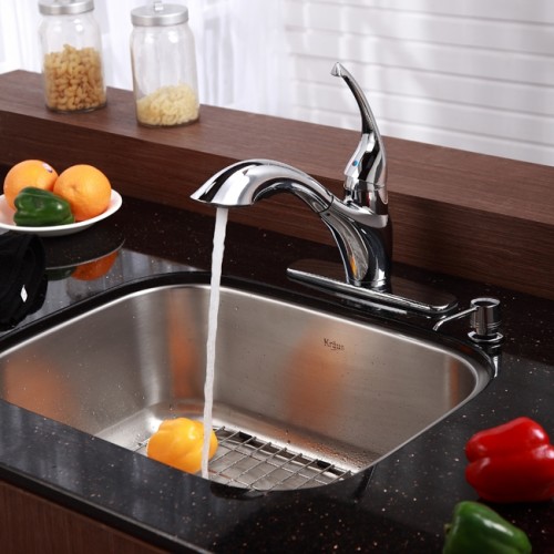 KBU12-KPF2210ORB-KSD30ORB Накладная раковина на столешницу  прямоугольная Krausru  - Вид №16