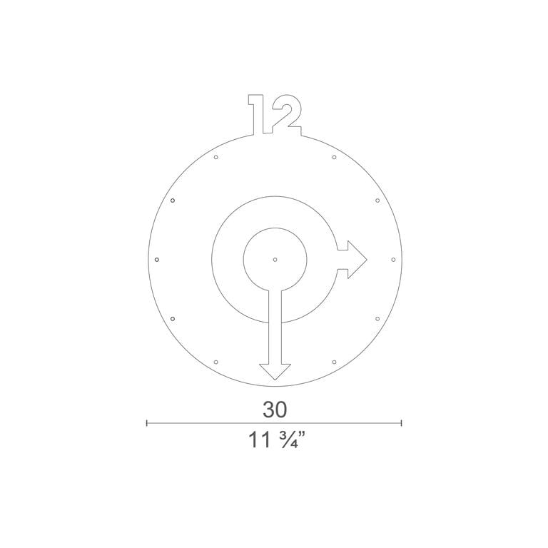 Настенные алюминиевые часы CAPPELLINI 9217 ERAORA ARCH-00005613 - Вид №2