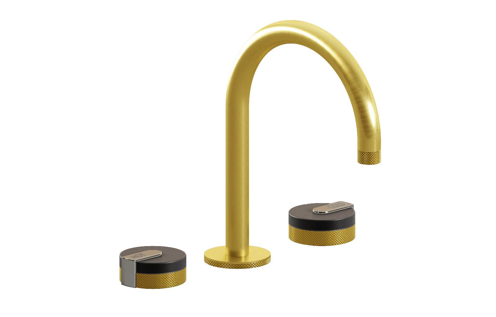 E-11512-R1GM-L1PN-BB Смеситель для умывальника на 3 отвертия GRAFF MOD+