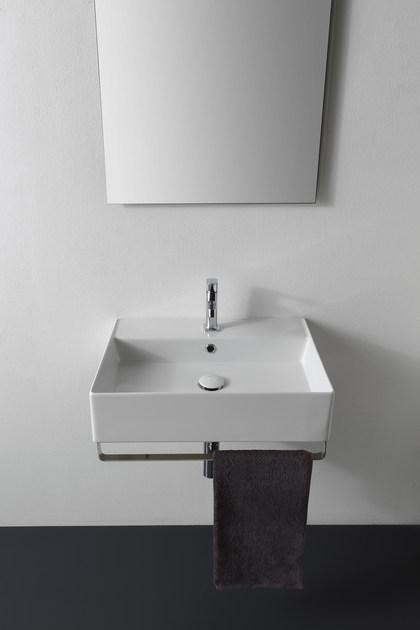 Подвесная раковина настенная овальная Scarabeo Ceramiche Teorema 2.0 белая sun-id-1391994 - Вид №1