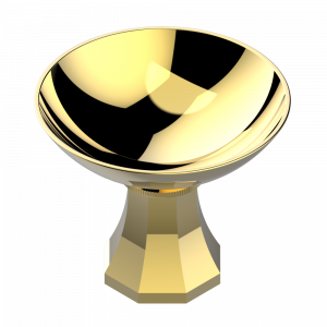 A54-544 Мыльница на подставке, диаметр : 100 мм Thg-paris Art Déco Золото