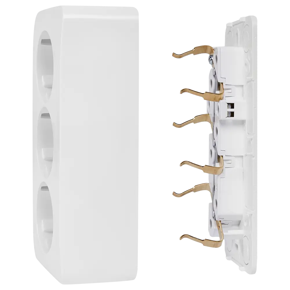 Розетка тройная накладная Schneider Electric Blanca с заземлением цвет белый 86720968 STLM-2137384 SYSTEME ELECTRIC - Вид №4