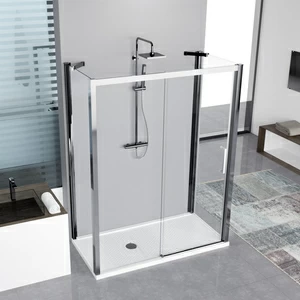 Душевой уголок 170x100 KUADRA 2P+F+F Novellini KUADRA