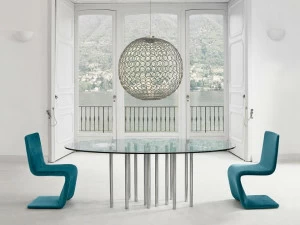 Bonaldo Стол из стали и стекла