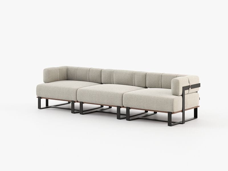 3-местный тканевый садовый диван Laskasas Салим ARCH-00085228