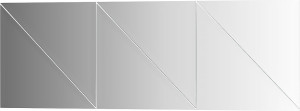 BY 1543 Зеркальная плитка с фацетом 15 mm - комплект 6 шт EVOFORM Refractive