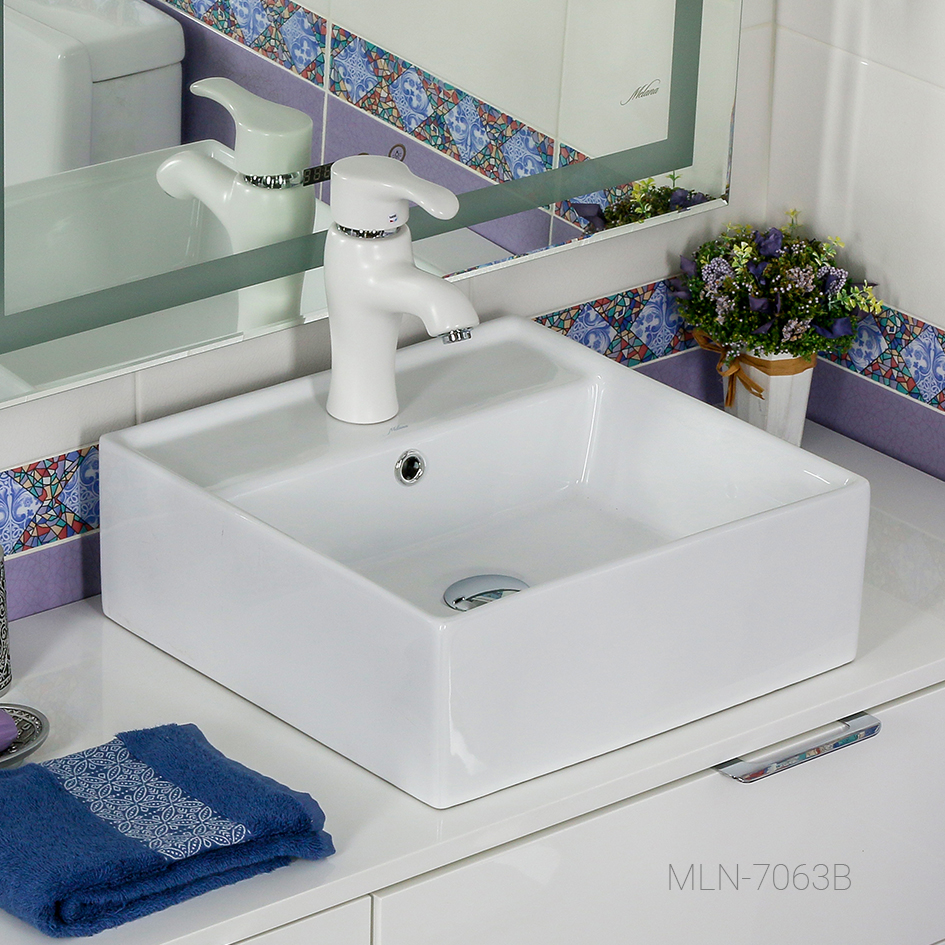 Накладная раковина melana mln-7063b 7063B-805 - Вид №3