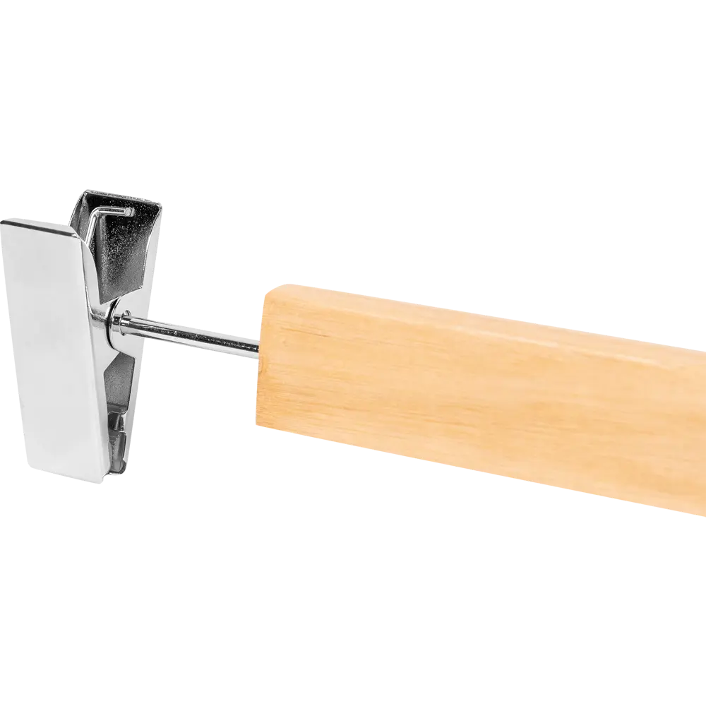 Плечики для одежды с зажимом KONSENSA 34 см дерево/металл цвет натуральный Плечики с зажимом STLM-2159581 - Вид №3