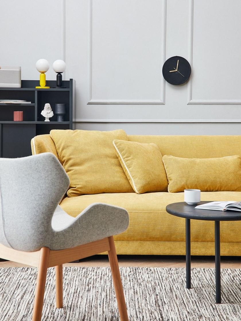 Grado Design 3-х местный тканевый диван с шезлонгом Halle Hal - sf - rc - Вид №12