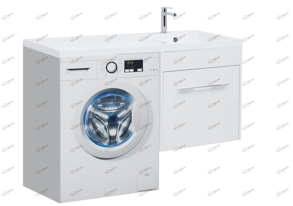 Тумба с раковиной Aquanet Августа 120 R белый 0021002600239568