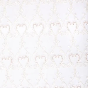 Тюль с вышивкой на сетке «Классика» 1 п/м 280 см цвет розовый