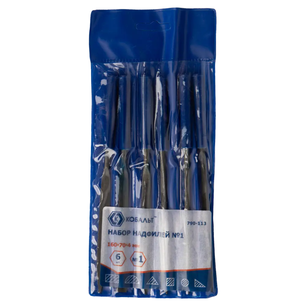 Набор надфилей Кобальт 790-113 160x70x4 мм, 6 шт STLM-2069361 - Вид №2
