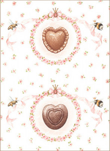 01229 Декупажная карта 21 x 29.7 см СК "Шоколадные сердечки" Чип-Арт