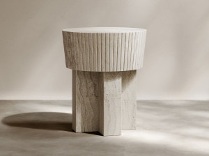 Guéridon круглый монолитный натуральный камень