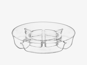 Тарелка из дутого стекла-Ø35cm