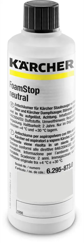 45174486 Пеногаситель для пылесосов Karcher Foamstop Neutral 125 мл STLM-0849285