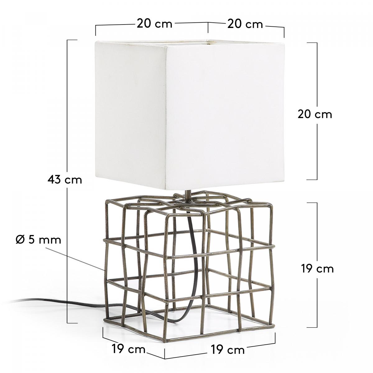 053721 Настольная лампа белая La Forma Doherti  - Вид №2