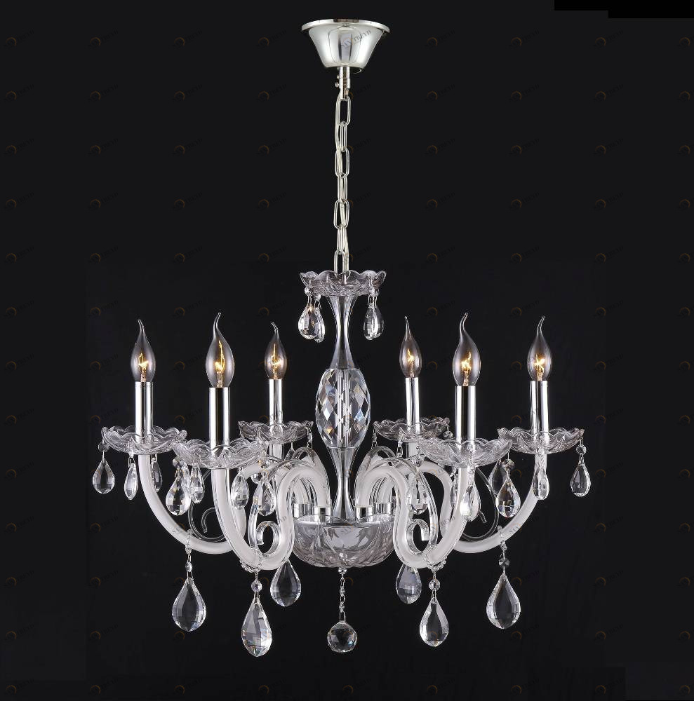 Подвесная люстра Crystal Lux Glamour SP-PL6 CRYSTAL LUX ДИЗАЙНЕРСКИЕ, GLAMOUR 059115 Прозрачный 