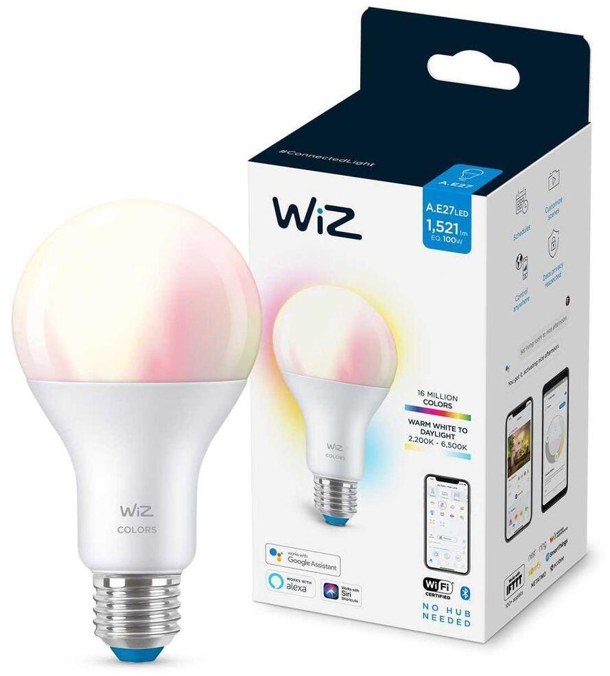 929002449702 Лампа светодиодная диммируемая E27 13W RGB+CCT матовая Wi-FiBLE100WA67E27922-65RGB1PF/6 WiZ Wi-Fi BLE