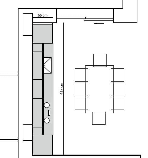 Линейная кухня на заказ TM Italia Cucine ARCH-00095818 - Вид №2