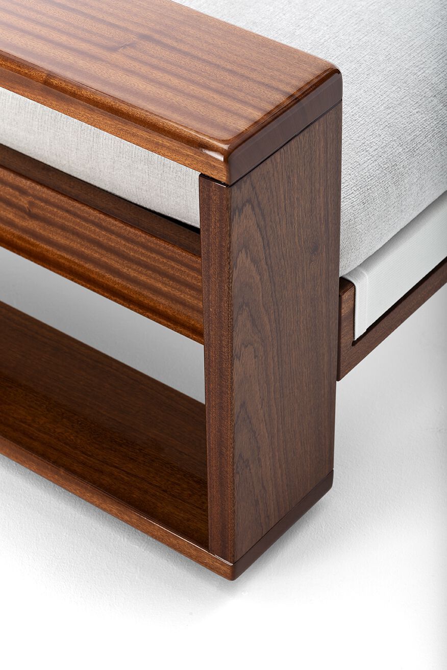 Садовое кресло из красного дерева и ткани Exteta Bellagio ARCH-00020897 - Вид №2