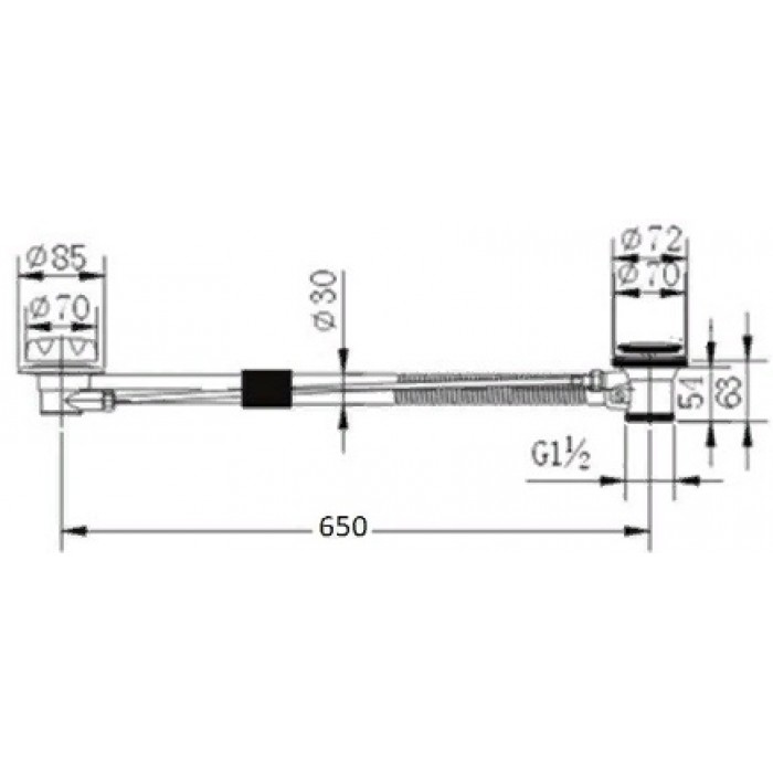 Обвязка под ванну Zorg WS 1 SL автомат Аксессуары кухонные Zorg  - Вид №2