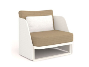 Алюминиевое садовое кресло с подлокотниками