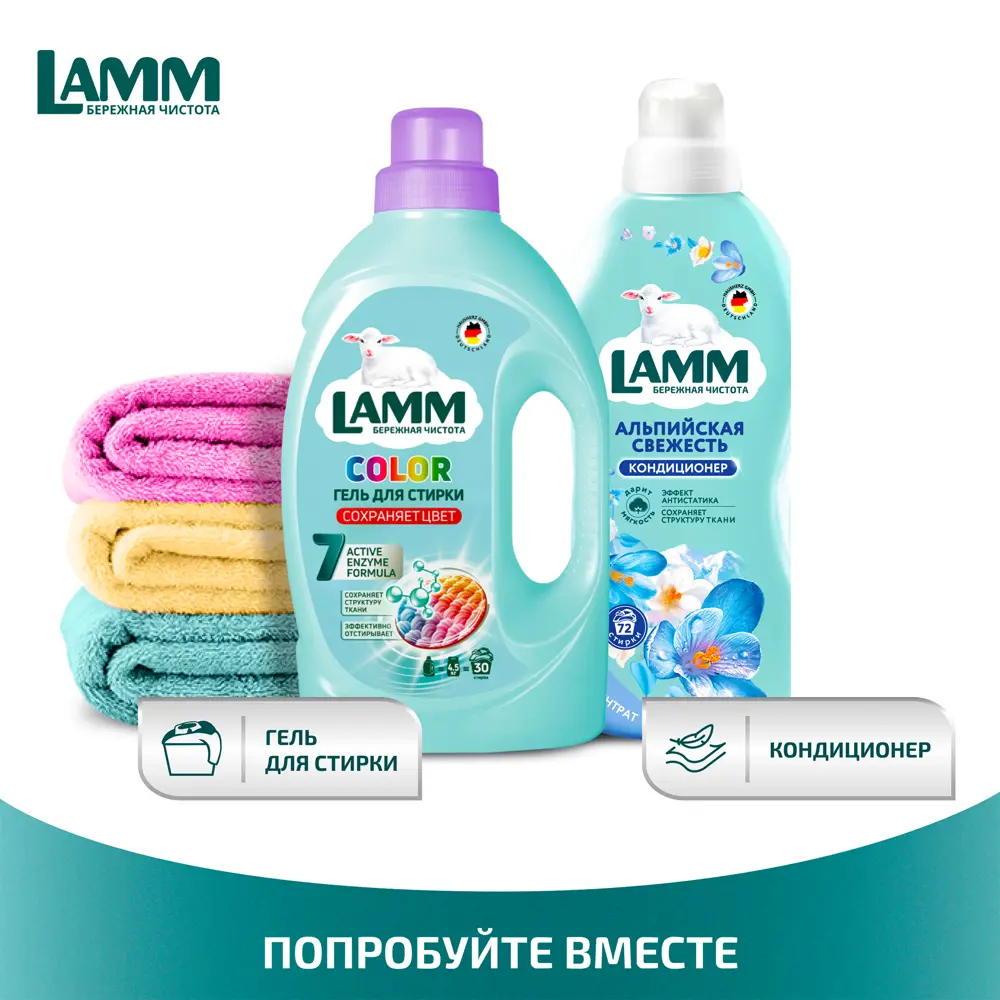 Кондиционер для белья Lamm Альпийская свежесть 1.82 л STLM-2078730 - Вид №6