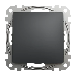 Переключатель встраиваемый Systeme Electric Sedna Design 1 клавиша, цвет антрацит
