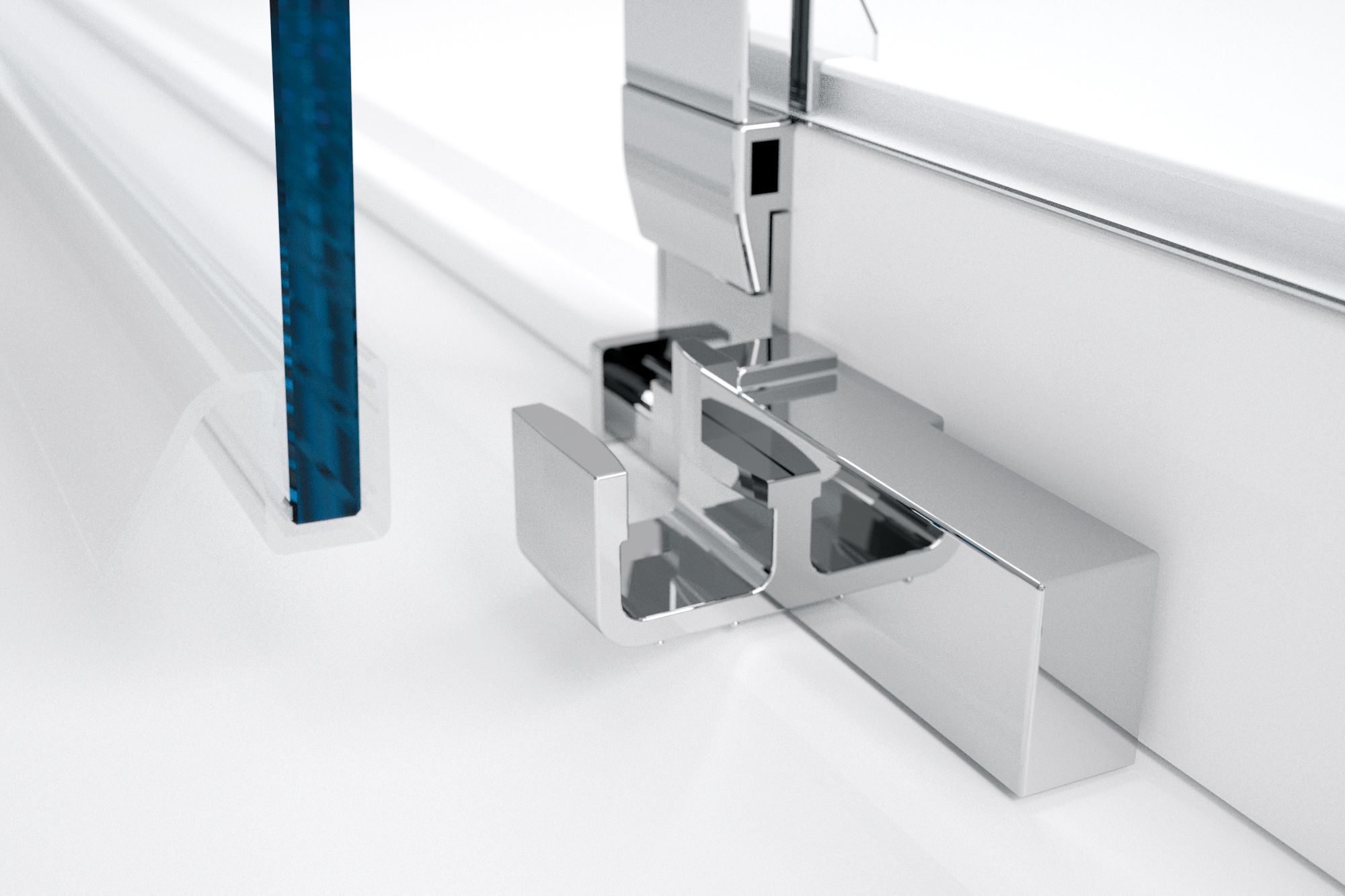 Угловая душевая кабина с раздвижной дверью Novellini Lunes ARCH-00012951 - Вид №2