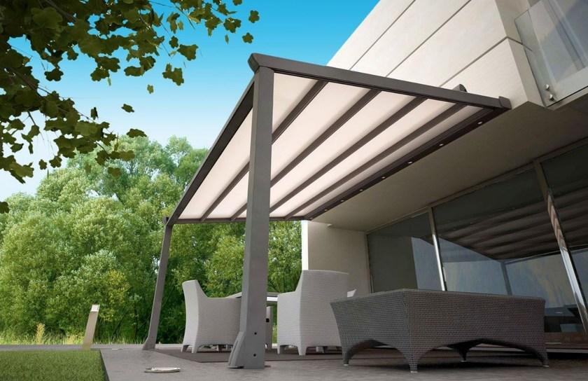 HELLA Пристроенная пергола из ПВХ со сдвижной крышкой Sintesi sun-id-1496092 - Вид №6