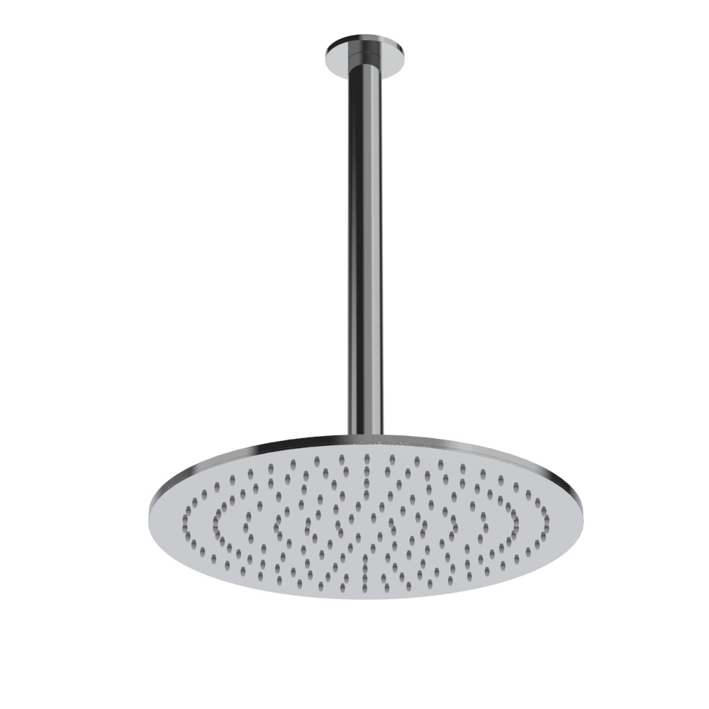 Graffio Круглая душевая лейка Ø 300 мм с потолочным держателем 300 мм. GY813  - Вид №1