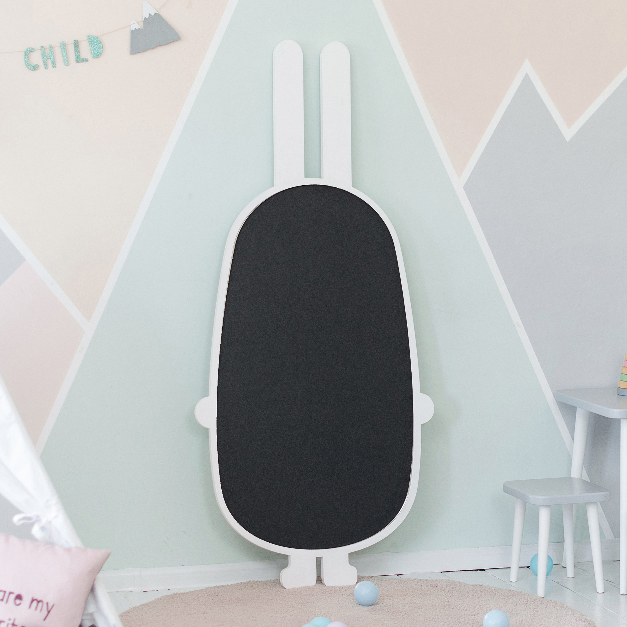 Грифельная доска белая "Заяц" ЗАЯЦ  00-3859359 Белый Santreyd  - Вид №1