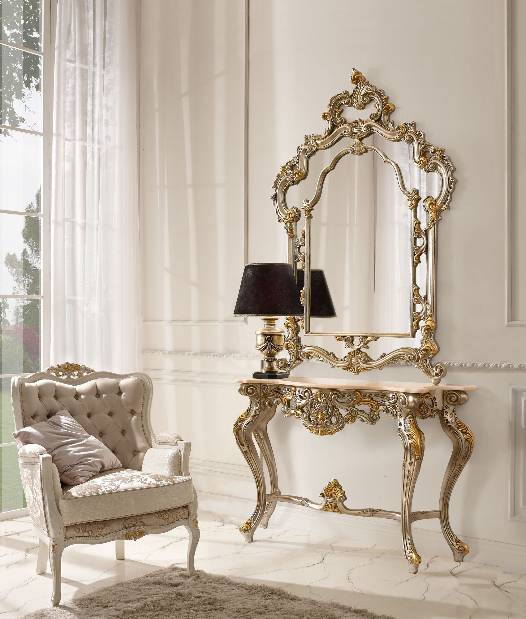 Прямоугольное зеркало с рамой стены CASA +39 бриллиант ARCH-00034151 - Вид №3