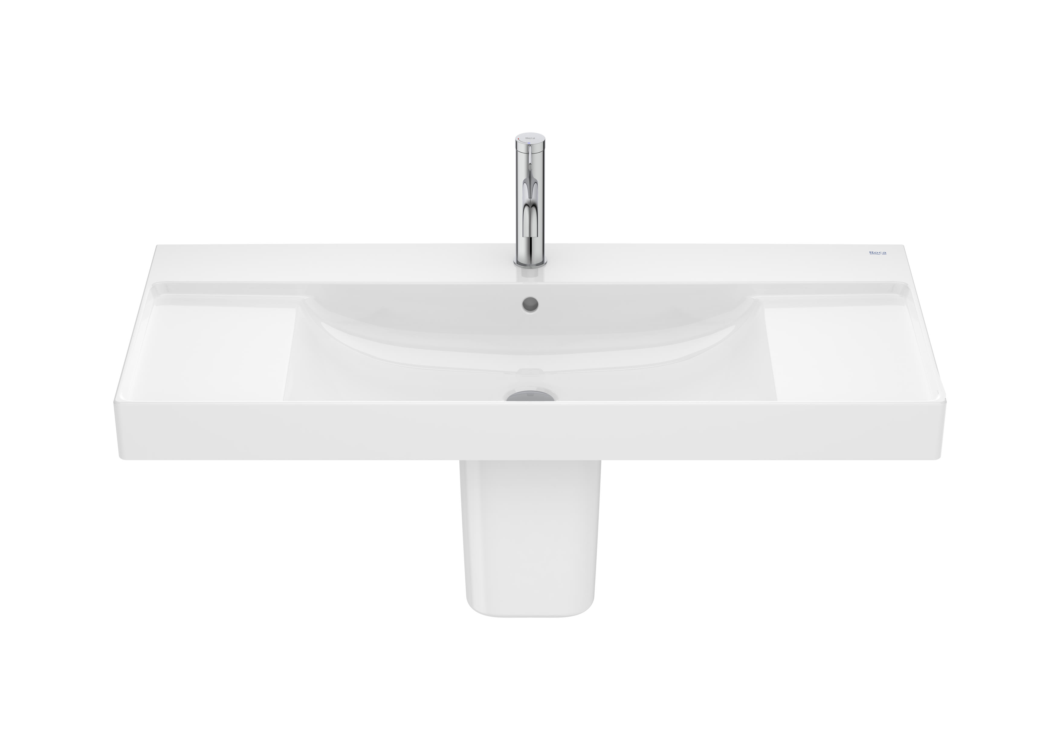 A32768A000 Настенный фарфоровый умывальник на пьедестале или полупьедестале ROCA Ona - Вид №2