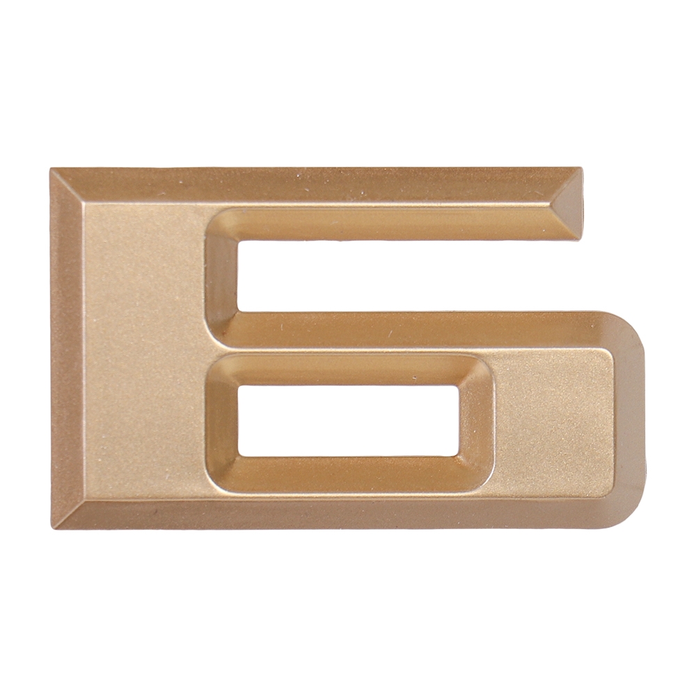 Дверная буква  «Б», 37х6х60 мм, матовое золото LJPS0059 Public Steel Россия 